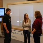 L-R: Adam Brown, Kari McMahon, Emily McDonald